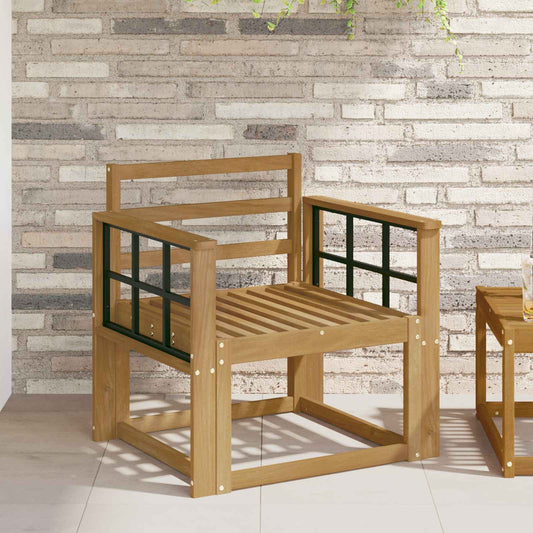 Outdoor Sofa Set Solid Acacia Wood White