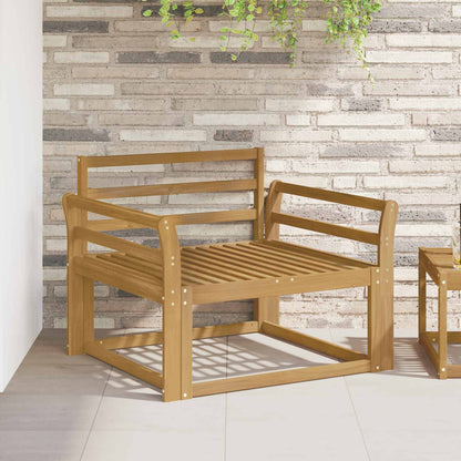 Outdoor Middle Sofa Solid Acacia Wood White