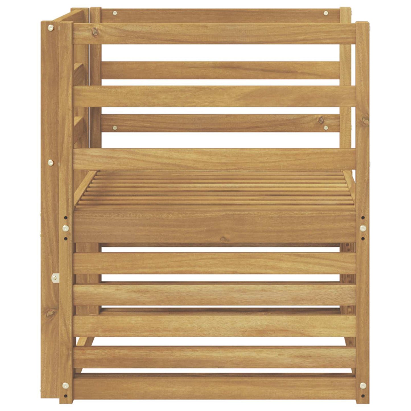 Outdoor Sofa Solid Acacia Wood White
