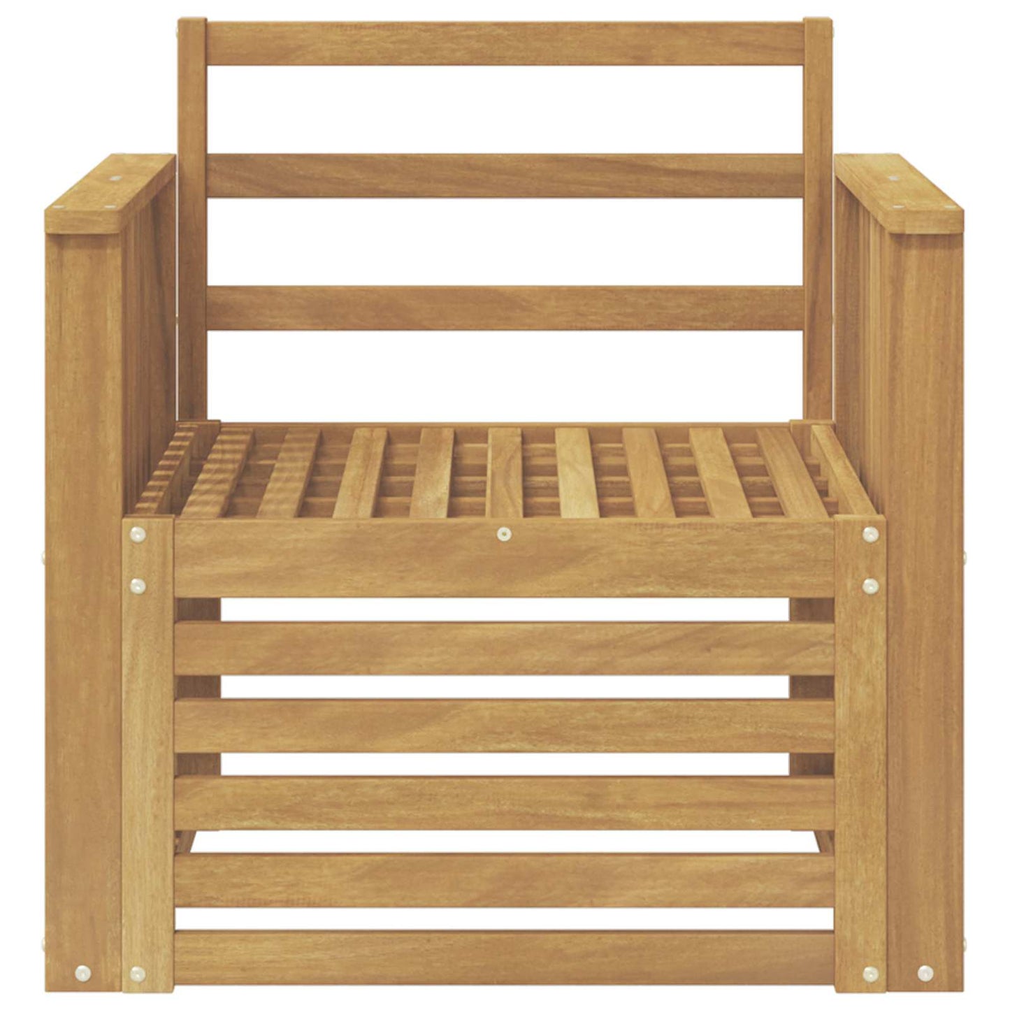 Outdoor Sofa Set Solid Acacia Wood White