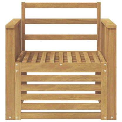 Outdoor Sofa Set Solid Acacia Wood White