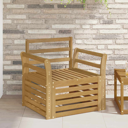 Outdoor Sofa Set Solid Acacia Wood White