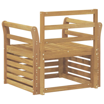 Outdoor Sofa Set Solid Acacia Wood White