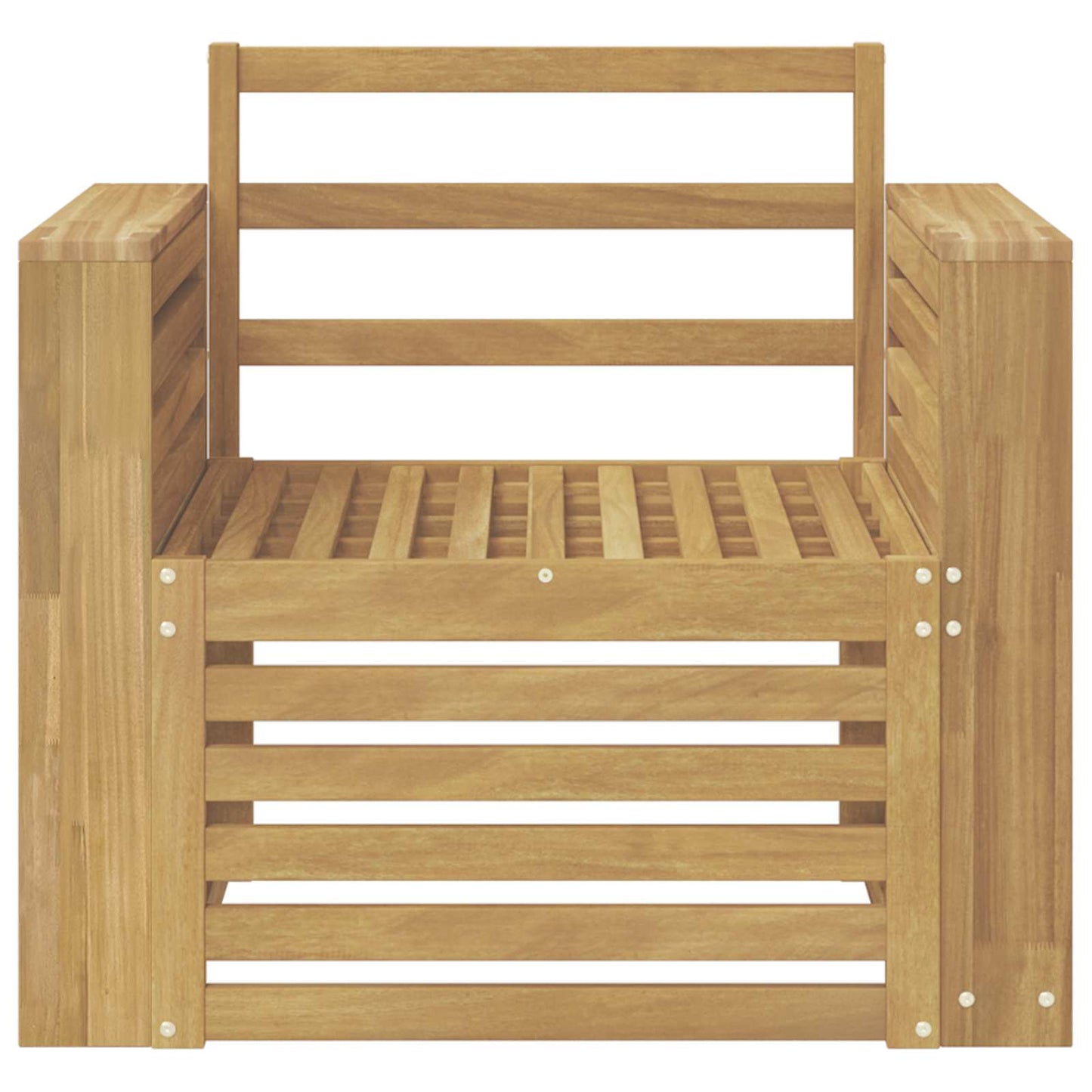 Outdoor Sofa Set Solid Acacia Wood White
