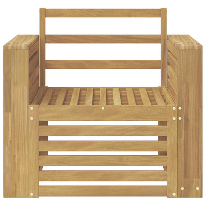 Outdoor Sofa Set Solid Acacia Wood White