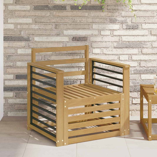 Outdoor Sofa Set Solid Acacia Wood White