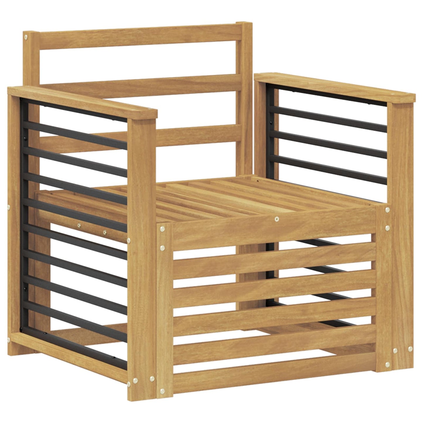 Outdoor Sofa Set Solid Acacia Wood White