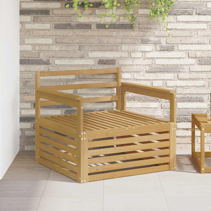 Outdoor Sofa Solid Acacia Wood White