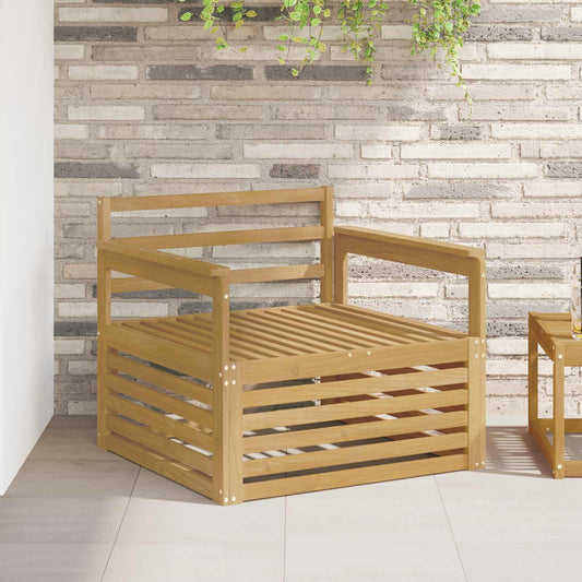 Outdoor Sofa Solid Acacia Wood White