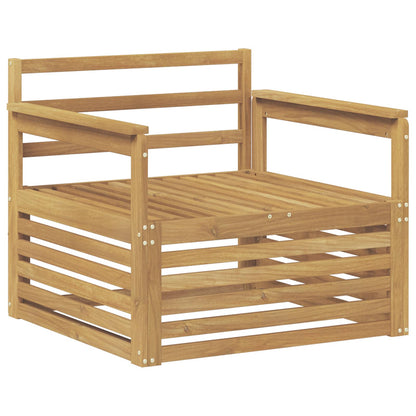 Outdoor Sofa Solid Acacia Wood White