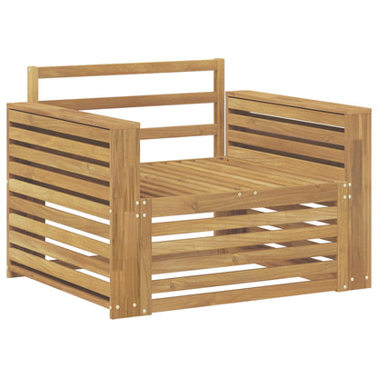 Outdoor Sofa Solid Acacia Wood White