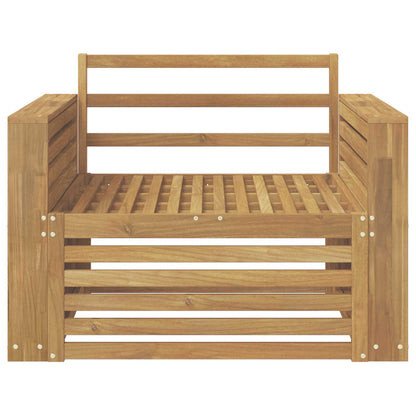 Outdoor Sofa Solid Acacia Wood White