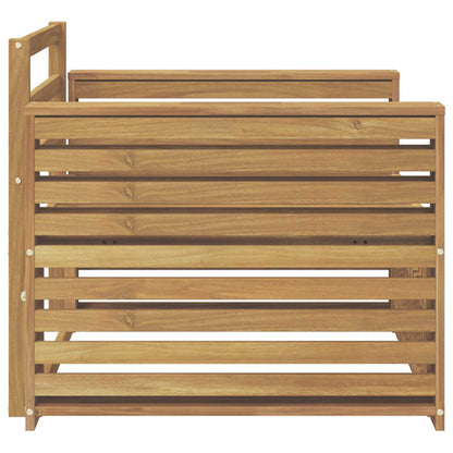 Outdoor Sofa Solid Acacia Wood White
