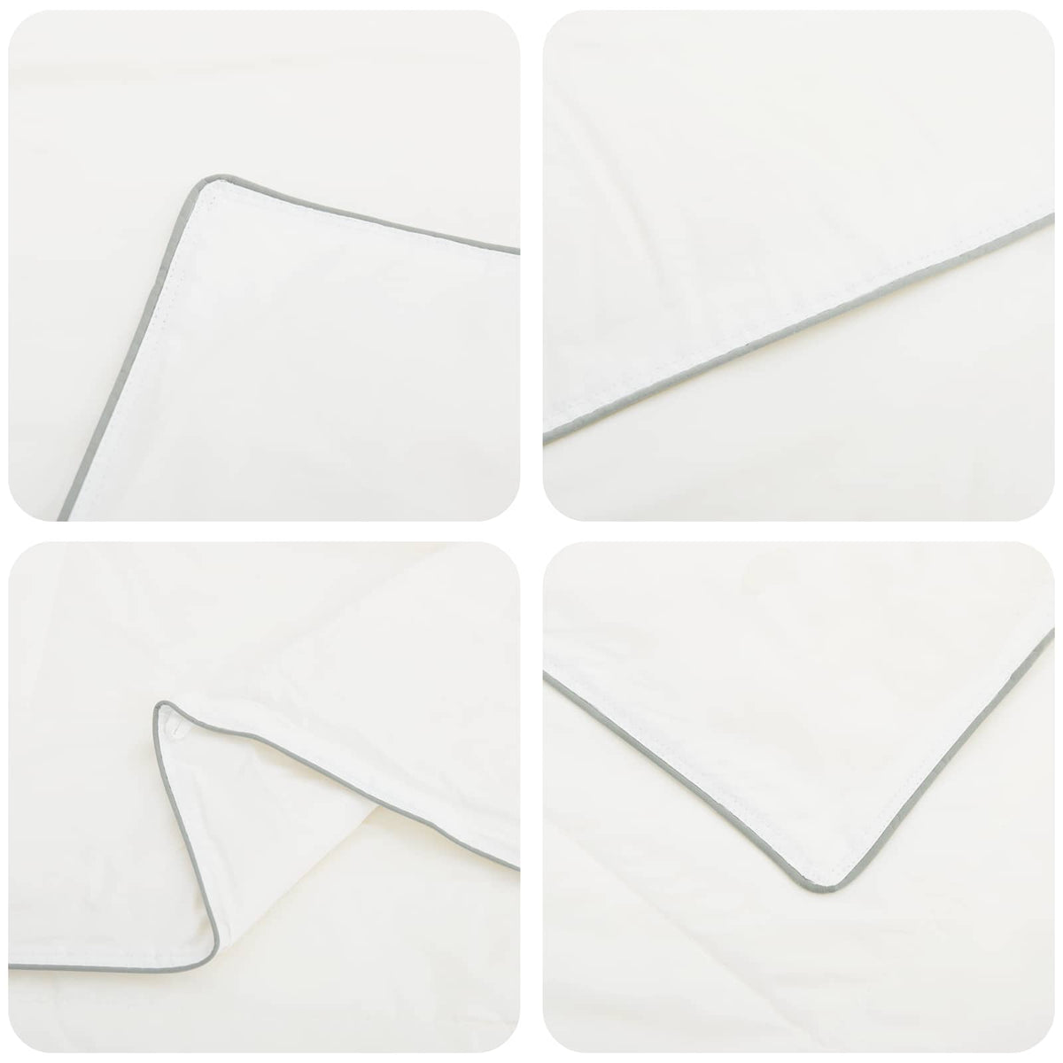 Duvet FULDA 200 x 220 cm Summer 100 GSM 90% Goose Down White