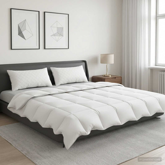 Duvet FULDA 220 x 240 cm Summer 100 GSM 90% Goose Down White