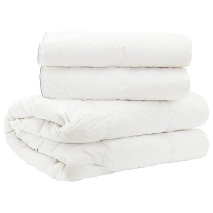 Duvet FULDA 220 x 260 cm 4 Seasons 310 GSM 90% Goose Down White