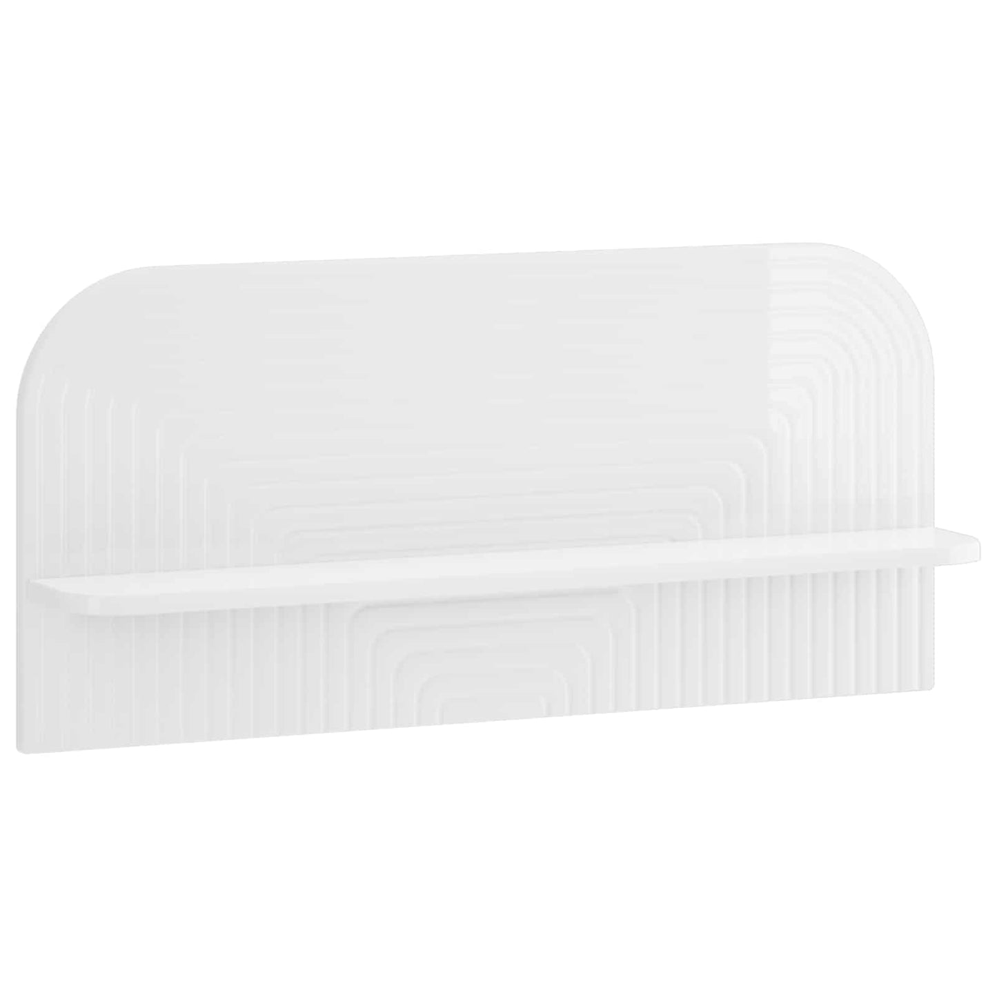 Wall Shelf 2 pcs High Gloss White 80.5 x 13.5 x 37.5 cm