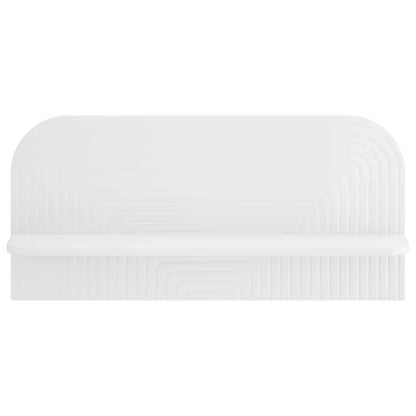 Wall Shelf 2 pcs High Gloss White 80.5 x 13.5 x 37.5 cm