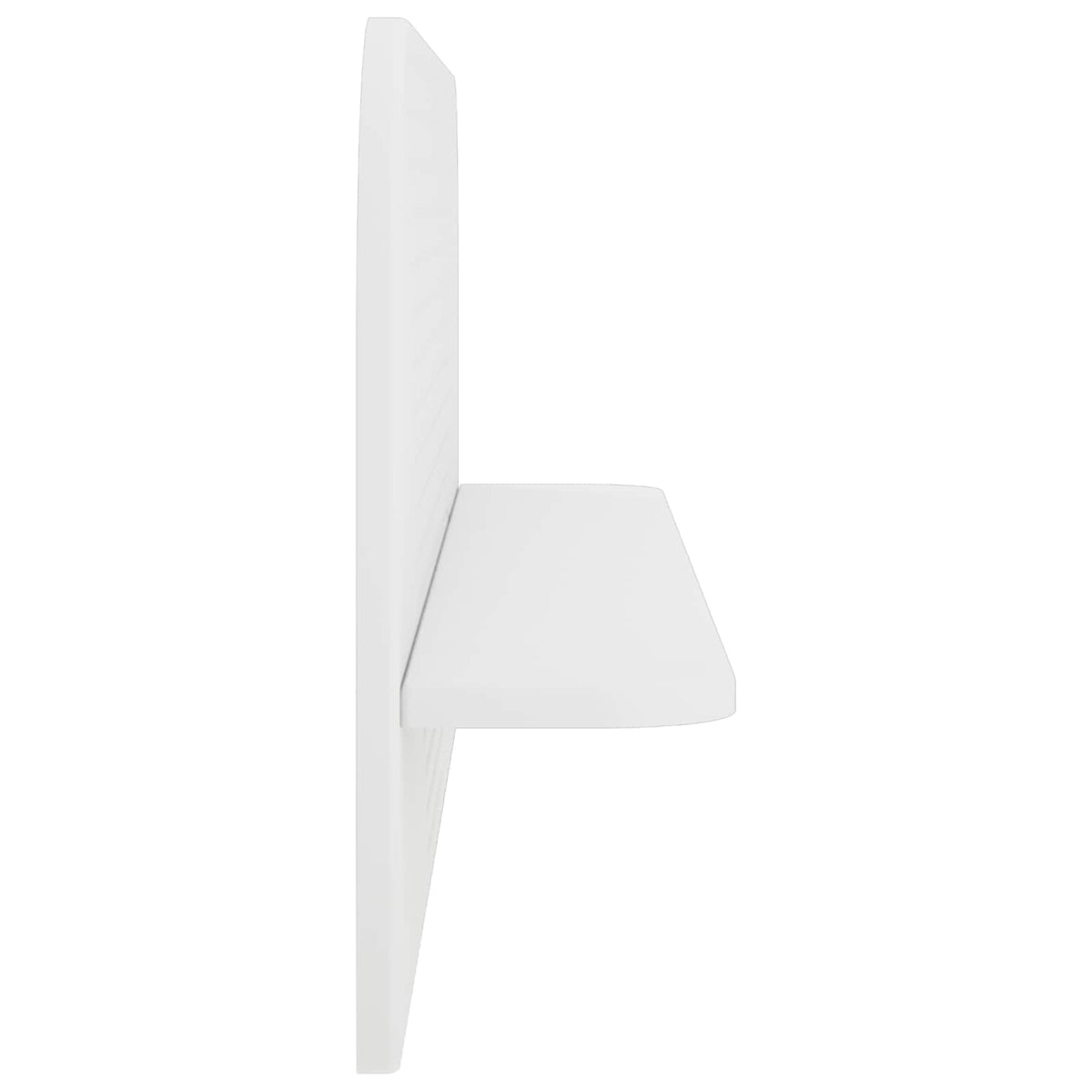 Wall Shelf 2 pcs White 102 x 13.5 x 37.5 cm Engineered Wood