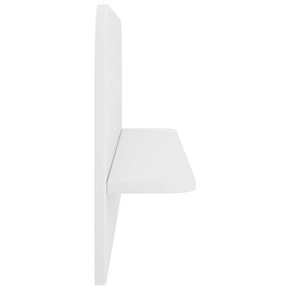 Wall Shelf 2 pcs White 102 x 13.5 x 37.5 cm Engineered Wood