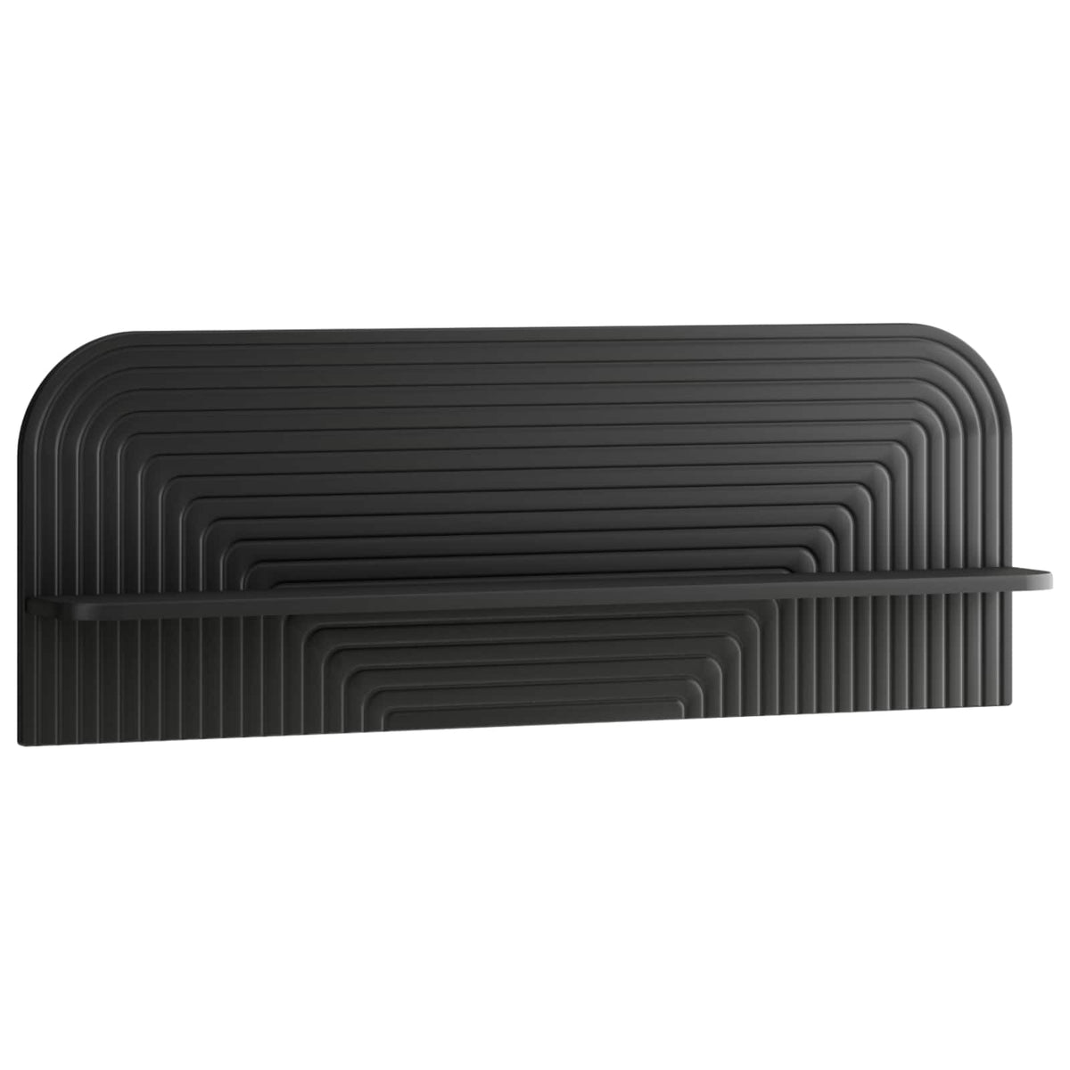 Wall Shelf 2 pcs Black 102 x 13.5 x 37.5 cm Engineered Wood