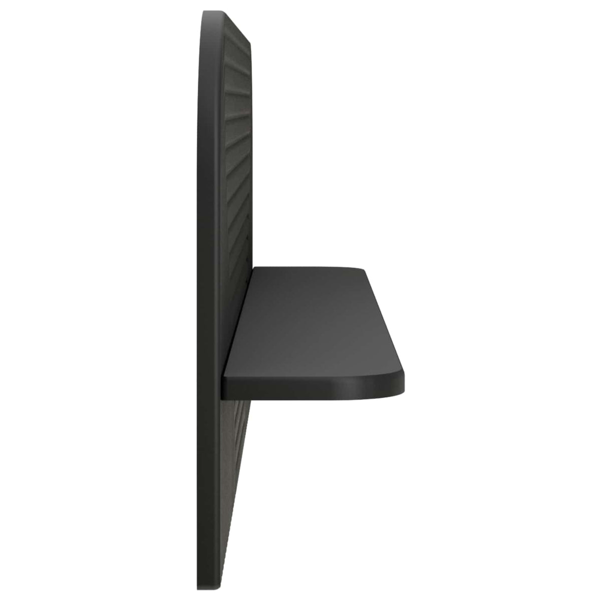 Wall Shelf 2 pcs Black 102 x 13.5 x 37.5 cm Engineered Wood