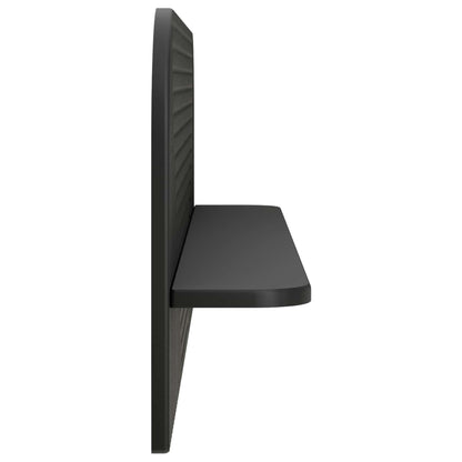 Wall Shelf 2 pcs Black 102 x 13.5 x 37.5 cm Engineered Wood