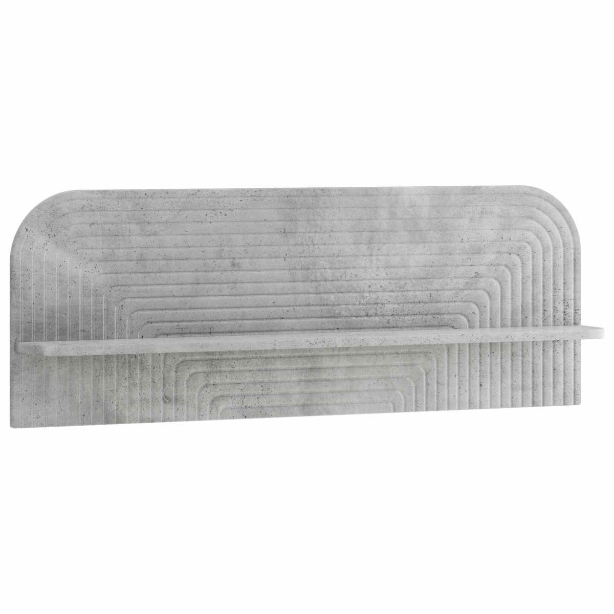 Wall Shelf 2 pcs Concrete Grey 102 x 13.5 x 37.5 cm