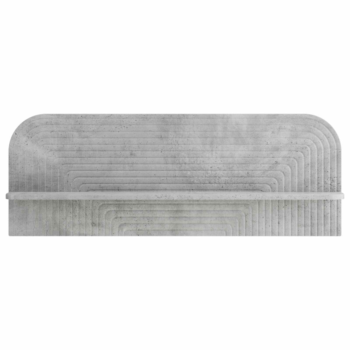 Wall Shelf 2 pcs Concrete Grey 102 x 13.5 x 37.5 cm