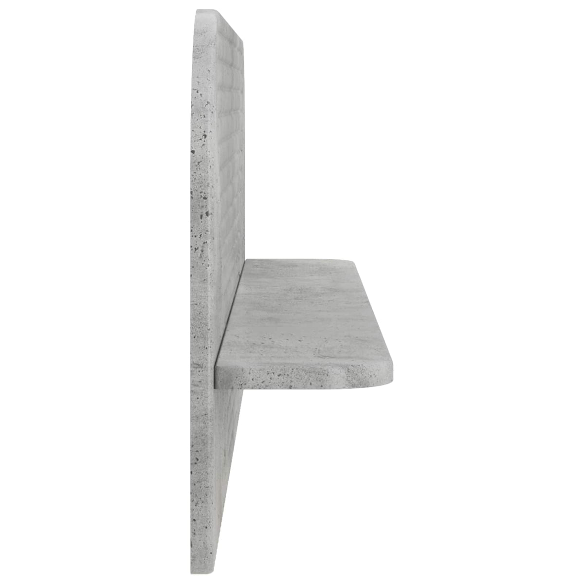 Wall Shelf 2 pcs Concrete Grey 102 x 13.5 x 37.5 cm