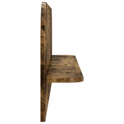 Wall Shelf 2 pcs Smoked Oak 102 x 13.5 x 37.5 cm