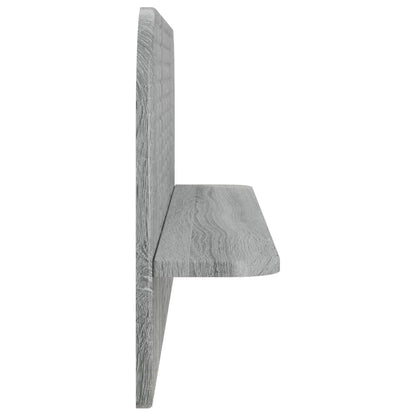 Wall Shelf 2 pcs Grey Sonoma 102 x 13.5 x 37.5 cm