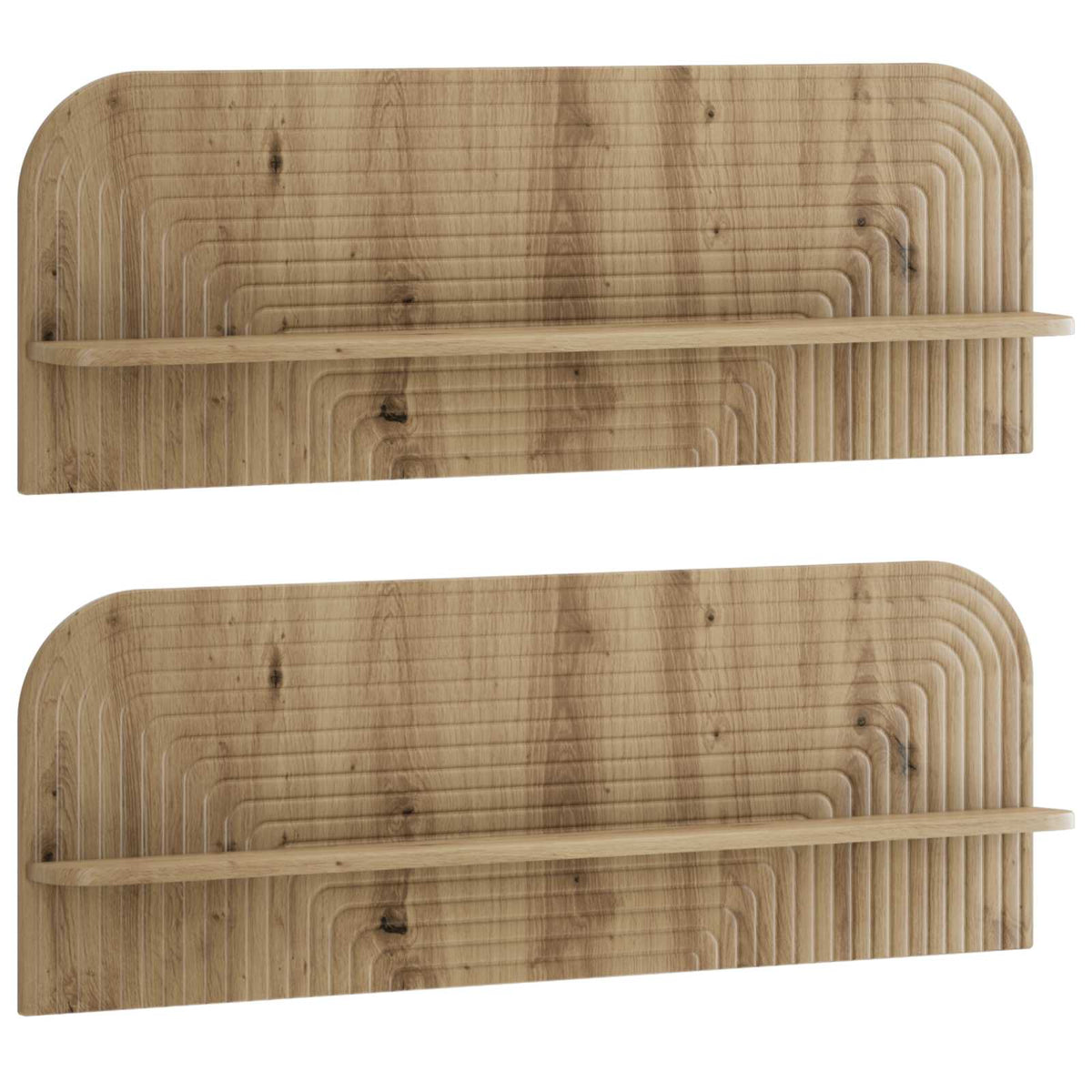 Wall Shelf 2 pcs Artisan Oak 102 x 13.5 x 37.5 cm