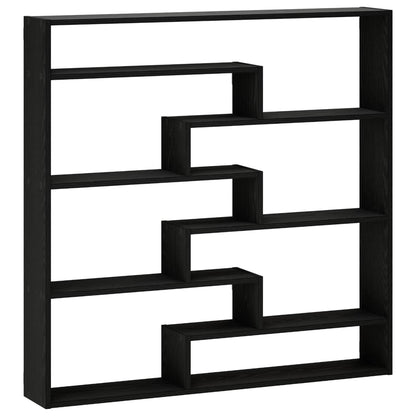 Wall Shelf Black Oak 103 x 17 x 102 cm Engineered Wood