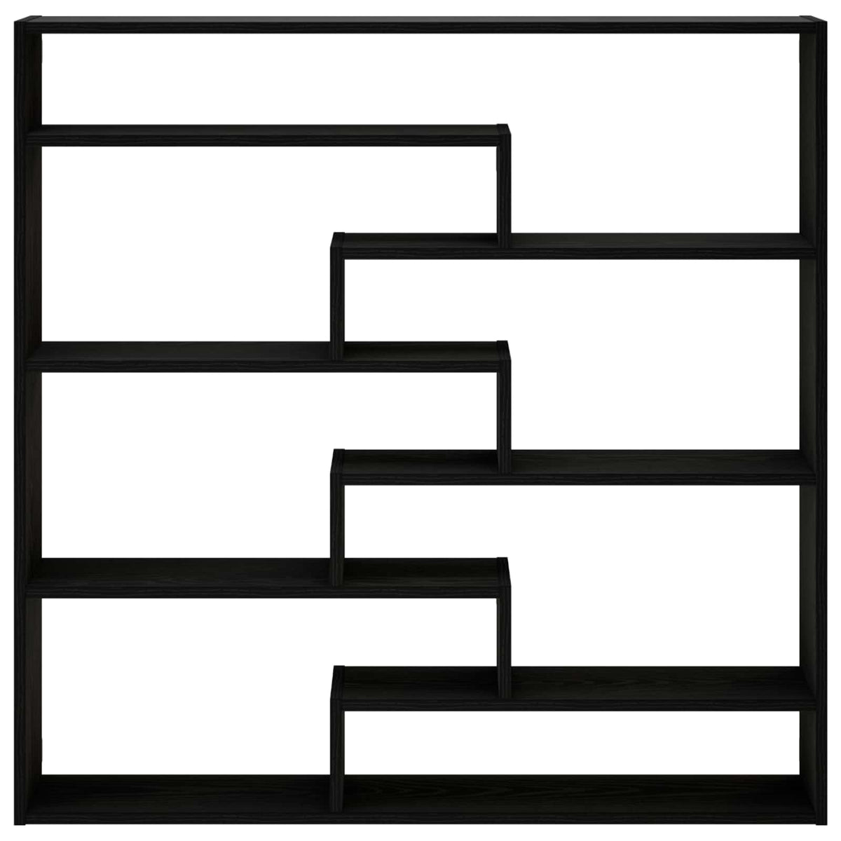 Wall Shelf Black Oak 103 x 17 x 102 cm Engineered Wood