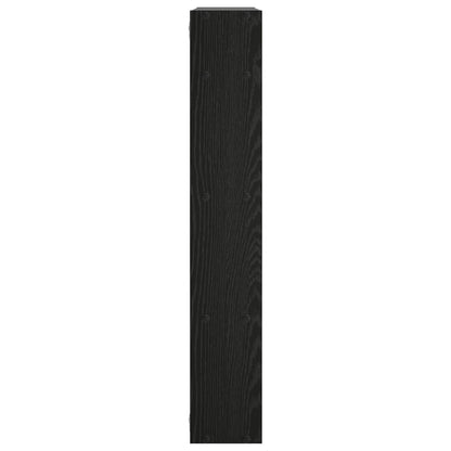 Wall Shelf Black Oak 103 x 17 x 102 cm Engineered Wood