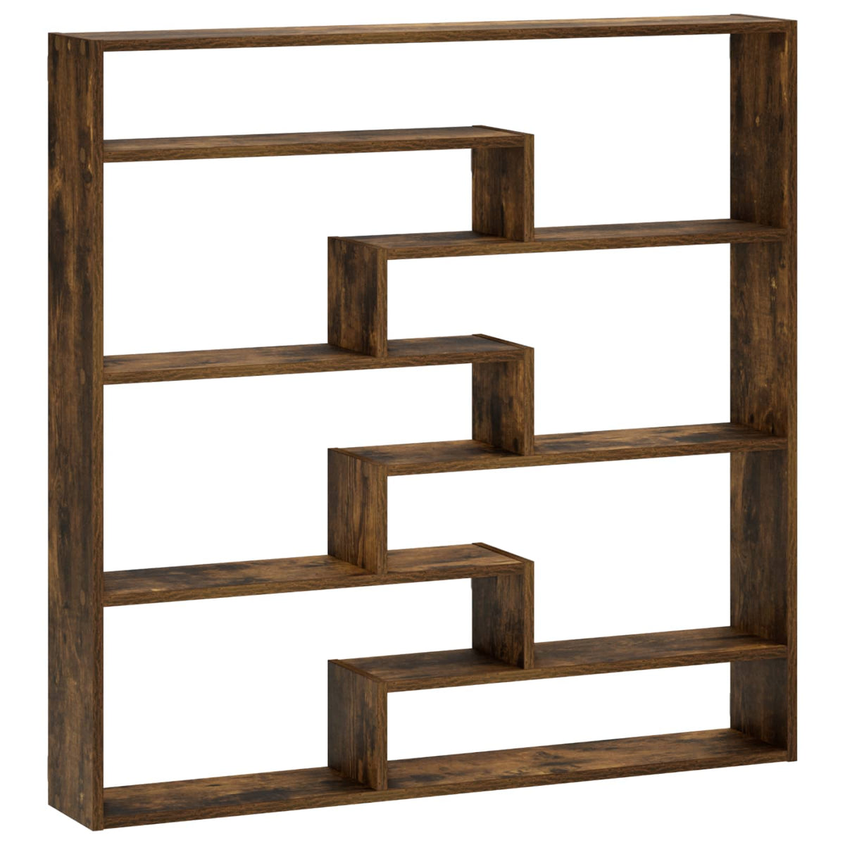 Wall Shelf Smoked Oak 103 x 17 x 102 cm Engineered Wood