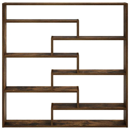 Wall Shelf Smoked Oak 103 x 17 x 102 cm Engineered Wood