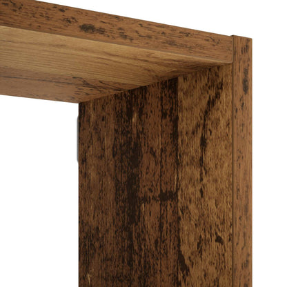 Wall Shelf Old Wood 103 x 17 x 102 cm Engineered Wood