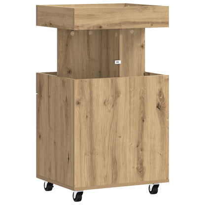 Bar Cart Artisan Oak 50 x 41 x 89 cm Engineered Wood