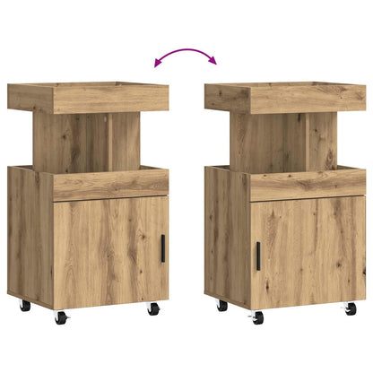 Bar Cart Artisan Oak 50 x 41 x 89 cm Engineered Wood