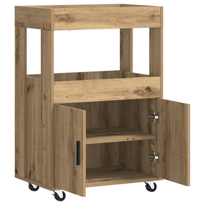 Bar Cart Artisan Oak 60 x 39.5 x 89 cm Engineered Wood