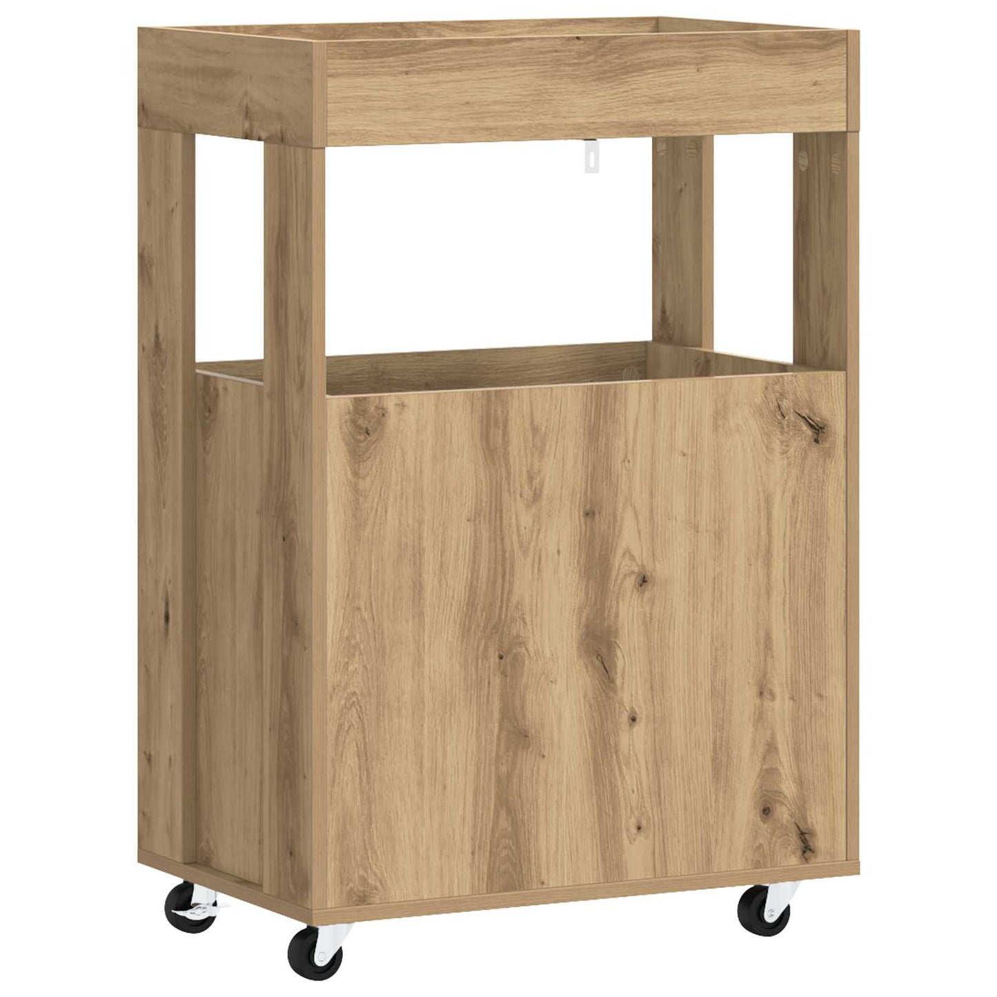 Bar Cart Artisan Oak 60 x 39.5 x 89 cm Engineered Wood