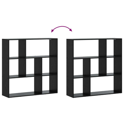 Book Cabinet 102 x 29 x 103.5 cm Engineered Wood Black Oak