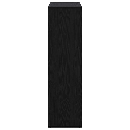 Book Cabinet 102 x 29 x 103.5 cm Engineered Wood Black Oak