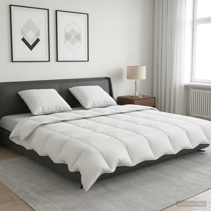 90% Goose Down Duvet Set FULDA 3 pcs 200 x 240 cm Summer White