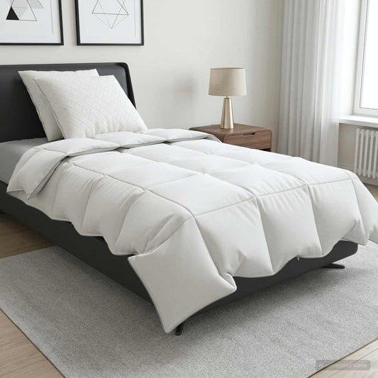 90% Goose Down Duvet Set FULDA 3 pcs 140 x 220 cm Summer White