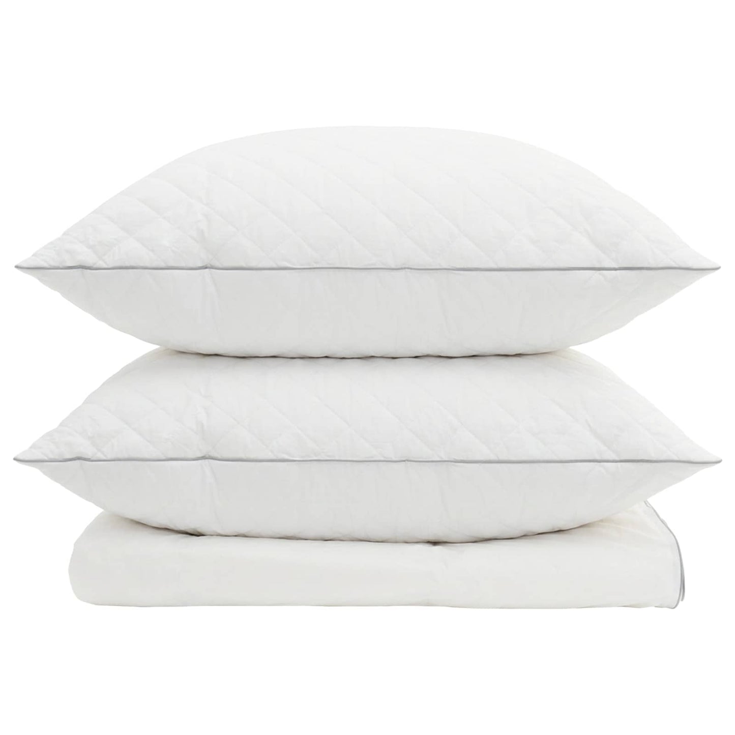 90% Goose Down Duvet Set FULDA 3 pcs 140 x 220 cm Summer White