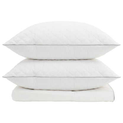 90% Goose Down Duvet Set FULDA 3 pcs 155 x 220 cm Summer White