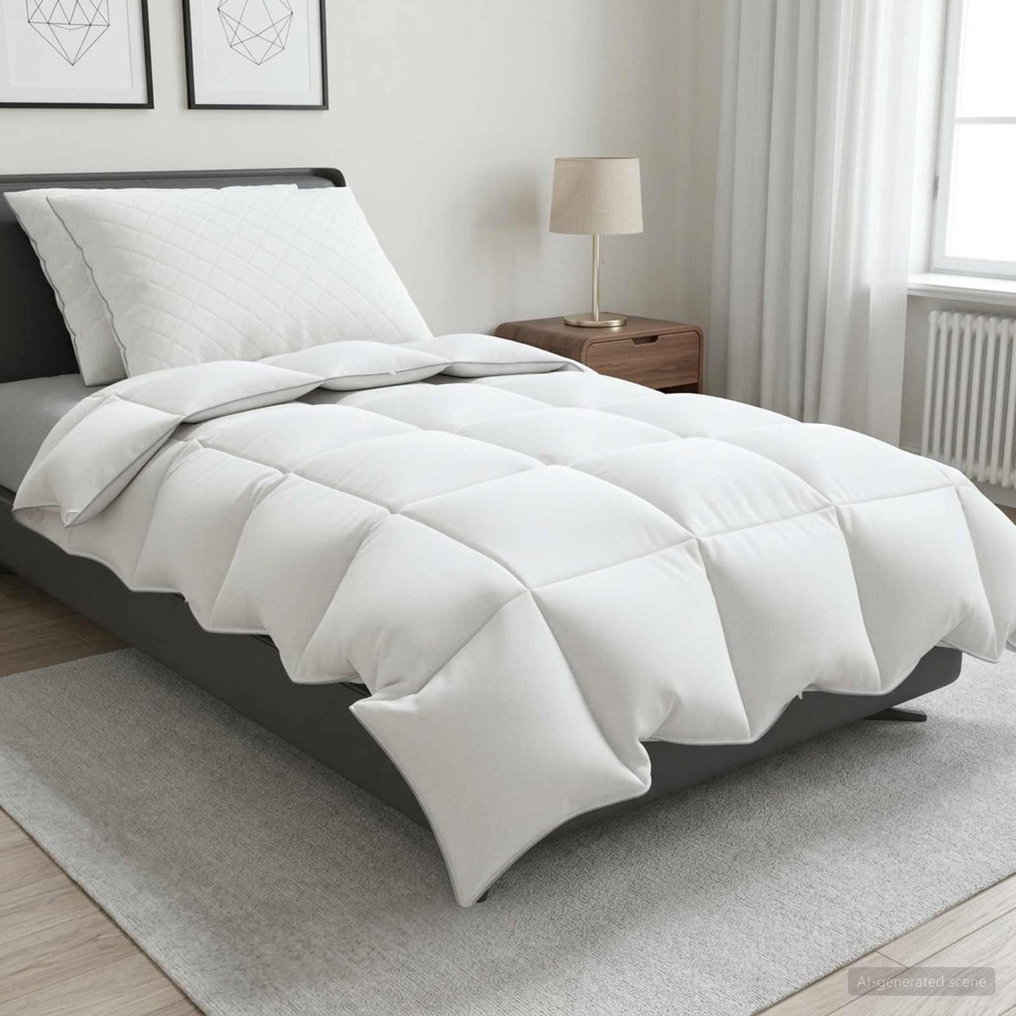 90% Goose Down Duvet Set FULDA 3 pcs 135 x 220 cm All Seasons